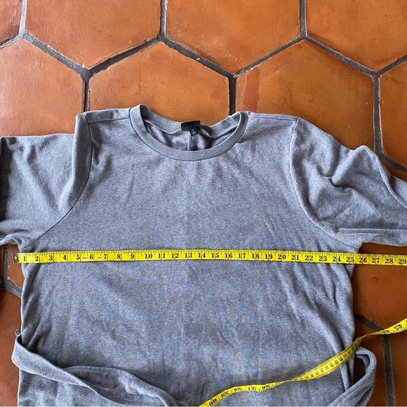 TORRID SHIFT SWEATSHIRT DRESS - COZY FLEECE RAINBOW CUFFED GREY BELTED SIZE 3X - Picture 10 of 10